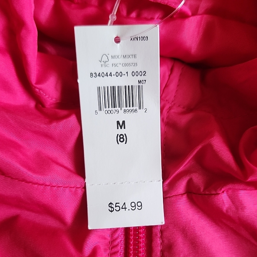Gap Kids Vibrant Pink Hooded Wind-breake Jacket - Picture 2 of 5